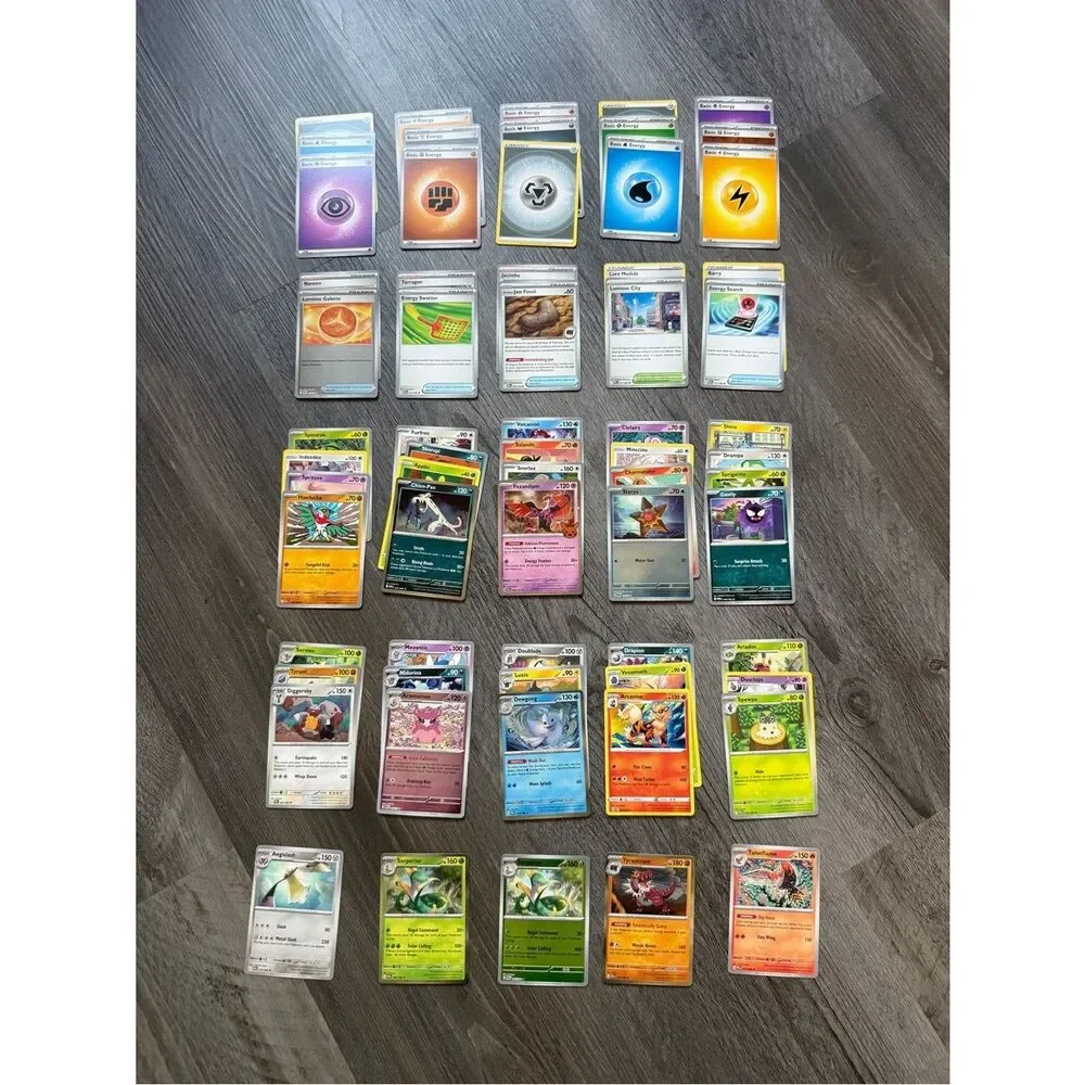 65 Pokémon Cards Assorted Stage 2 Stage 1 Basic Trainers